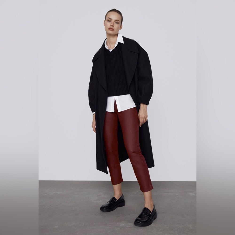 Zara Coated Slim Pants